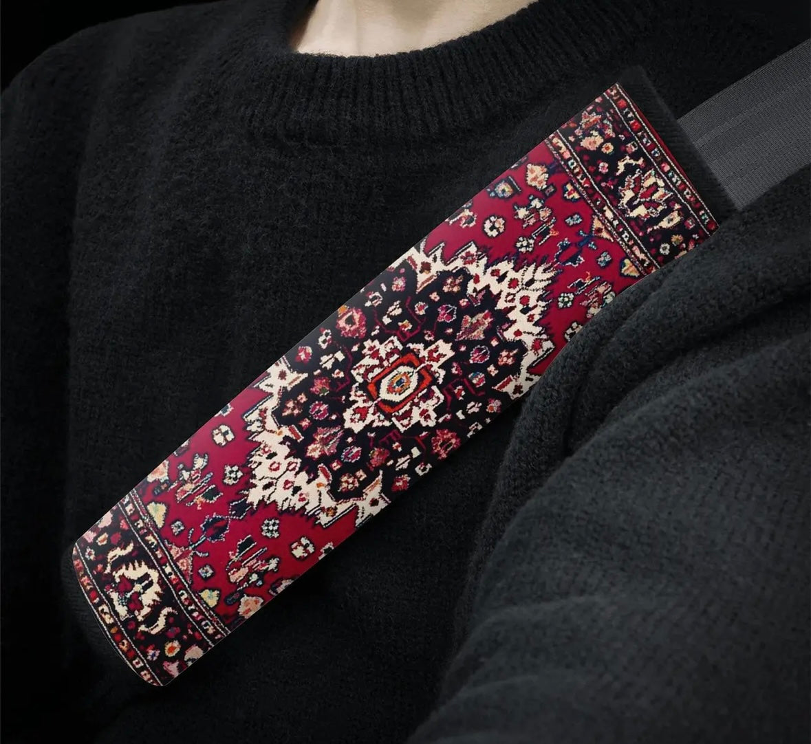 Seatbelt Cover - Saffron Red
