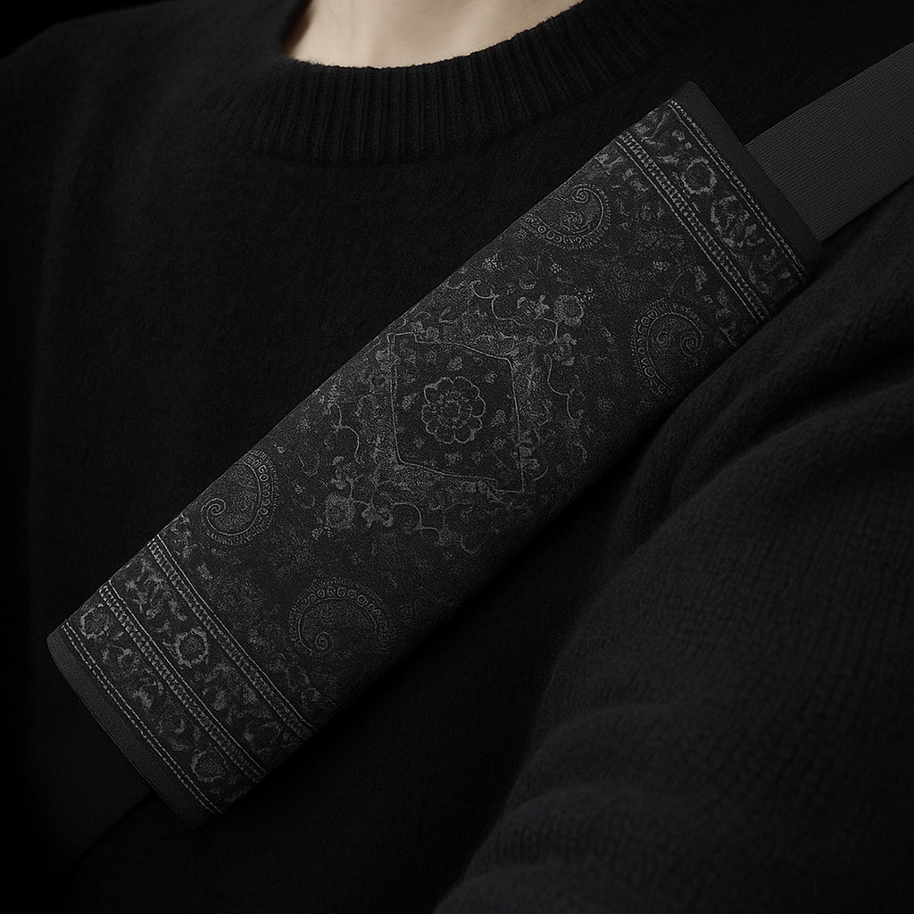 Seatbelt Cover - Saffron Red