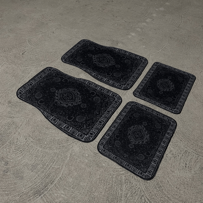 Obsidian Black 4 Piece Mat Set + Free Seatbelt & Wheel Covers
